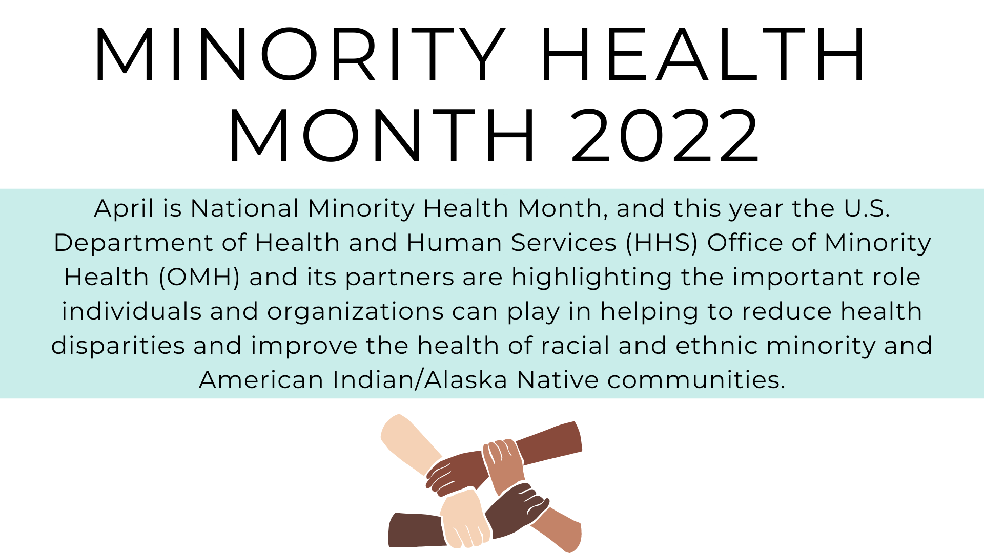 Minority Health Month 2022