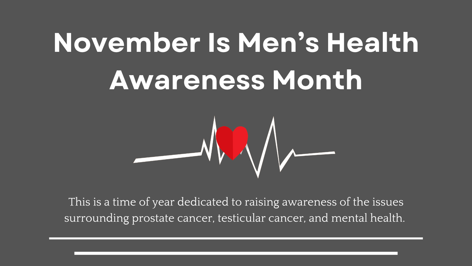 Mens Health awareness month