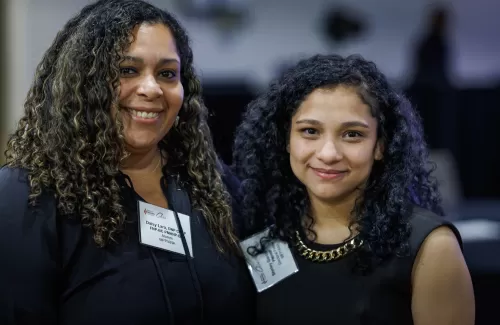 Alumna Daisy Lara and Fellow Shirley Garcia